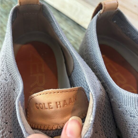 Cole Haan Men's Zero Grand Gray Knit Oxfords Size 10. ZeroGrand - Picture 2 of 11